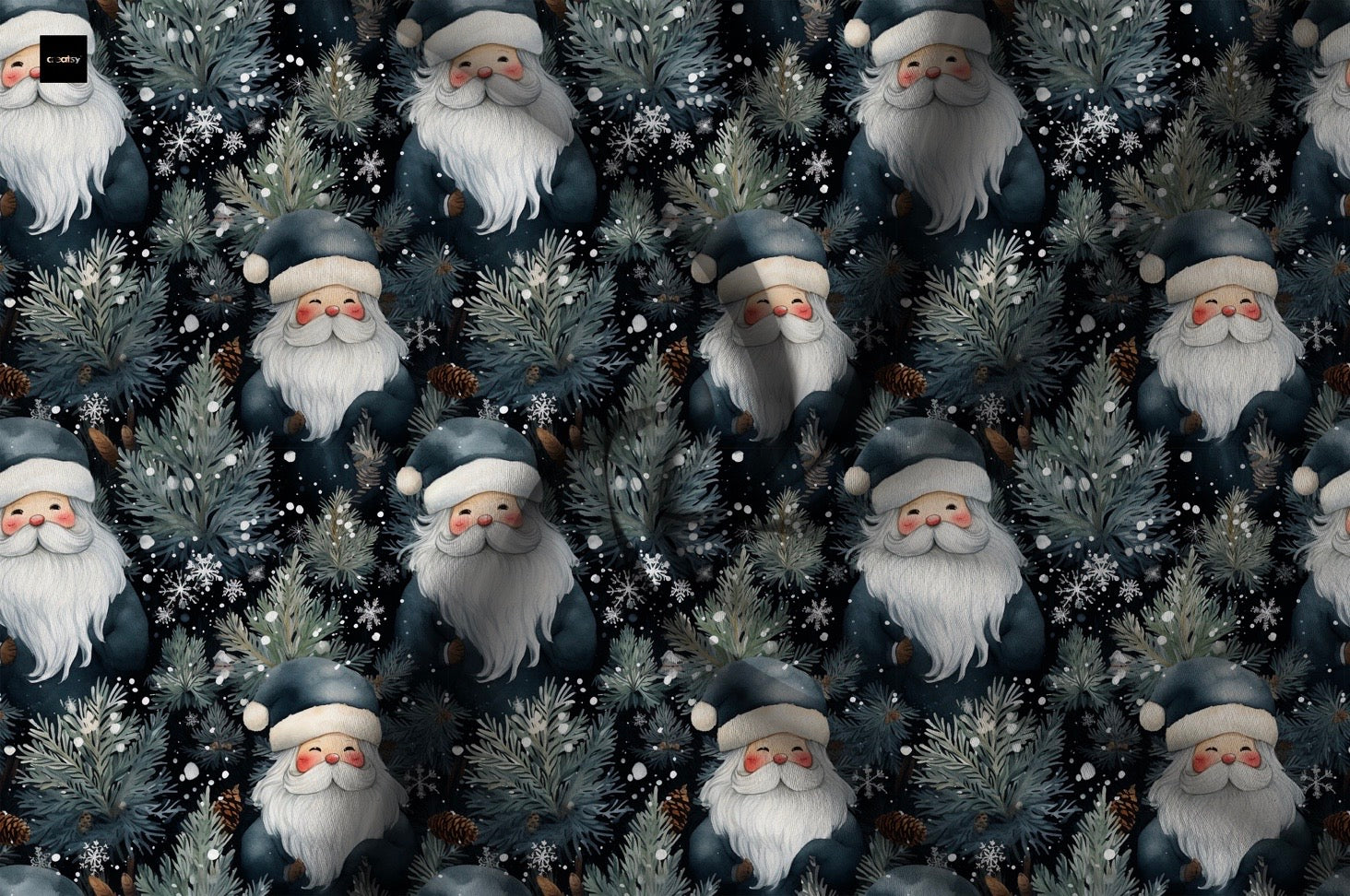 Schwarz Weihnachtsmann Wintervorbestellung